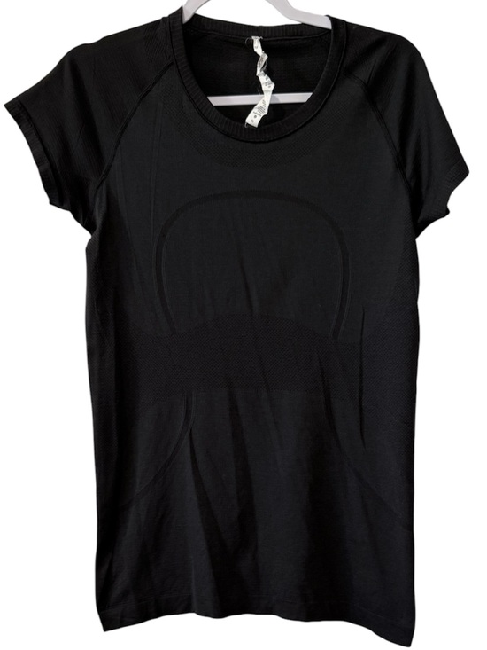 lululemon athletica Tops - Lululemon Swiftly Tech women’s 10 short sleeve athletic black top with mesh